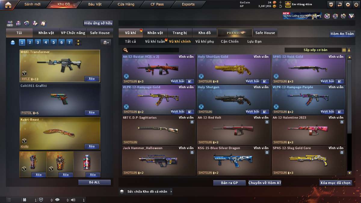 shop acc cf uy tin gia re
